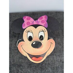 Vintage 1985 Cardboard Halloween Mask Disney Minnie Mouse